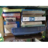 A box of reference books for porcelain, Royal Worcester etc
