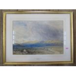 John Keeley, two watercolours, The Path Through the Marsh Barmouth, 13.5ins x 19.5ins and Moorland