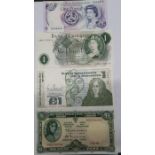 An Isle of Man Government one pound bank note, together with various Irish one pound bank notes  (31