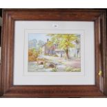 Cyril Hardy, watercolour, Guy Cliff Mill Warwick, 9ins x 13ins, together with T N Johnson,