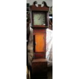 A 19th oak longcase clock, the dial signed Pearce