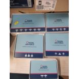 Five Royal Air Force coin collections, all boxed