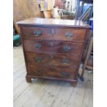 A 19th century chest of drawers  31" x18" x 36"