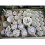 A collection of tea sets, to include 19th century and later children's sets, Royal Worcester,