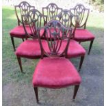 A set of six 19th century chairs