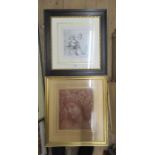 An Antique print, Geoffrey Gambado Esq, together with a print after Henry Ryland