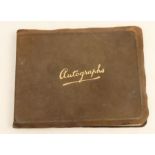 A 1920's autograph sketch book, containing drawings and verses