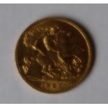 A 1925 gold half sovereign