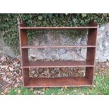 A mahogany set of shelves, width 36ins