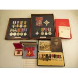 2 family groups of medals, comprising Colonel C.M.Clode Military Cross trio, India General Service