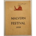 A Malvern Festival Programme, signed to the front cover by Dame Laura Knight, signed internally by