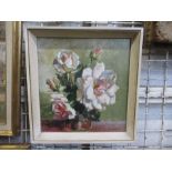 V M Vincent, oil on board, Still Life, signed and dated 1963, 10ins x 9.5ins