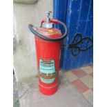 A vintage Mini Max fire extinguisher height 26ins