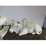 A Bing & Grondahl Copenhagen model of a Brahman cow lying down - Good condition