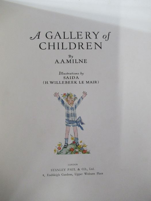 A A MILNE, A Gallery of Children, 1925, Stanley Paul & Co, No 65/ 500 copies, illustrated by - Image 4 of 4