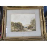 H Tennant, two watercolours, rural landscapes, Wharfe valley Ilkley and Valley in Wharfedale,