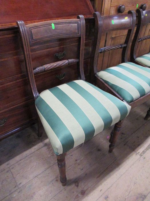 Four Regency mahogany dining chairs - Bild 2 aus 2