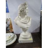 A Brown Westhead & Moore bust after C Delpech, af, on plinth height 18ins