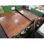 A 19th century extending dining table height 30ins width  56 ins x  55ins