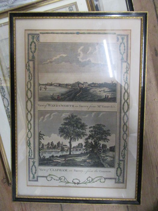 A collection of 19th century and later prints, to include Putney Bridge, views of Worcester, Crome - Image 8 of 10