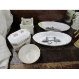 A collection of Royal Worcester decorative porcelain, to include two oval dishes decorated with
