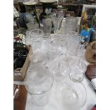 A collection of 19th century and later glassware