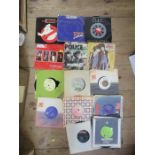 A collection of single records, to include Queen, signed ABC, Kajagoogoo, Squeeze etc