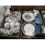Two boxes of assorted Royal Worcester, to include collectors plates and cricket plates