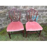 A pair of 19th century design dining chairs ,