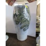 A large Royal Copenhagen vase, decorated with flowers, height 14ins