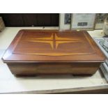 A lady's inlaid jewellery box, with lift out tray, 19ins x 12ins x 9ins
