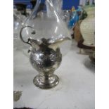 A hallmarked silver jug, Chester mark, weight 3oz