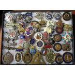 A collection of assorted Military and other badges and cap badges