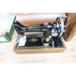 A Singer sewing machine