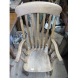 A kitchen Windsor armchair