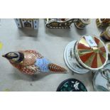 A collection of Royal Crown Darby items to include  a  money box and a pheasant