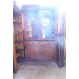 A mahogany glazed cabinet,