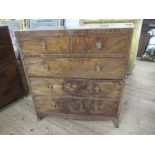 A 19th century mahogany chest of drawers, width 39ins, depth 20.5ins, height 43ins