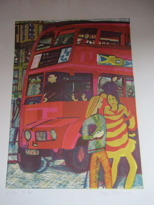 Rupert Shephard, 'London, The Passing Scene' , limited edition folio of ten colour linocuts, each - Image 2 of 39