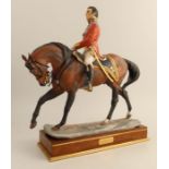 A Royal Worcester limited edition model, Wellington, modelled by Bernard Winskill, with plinth but