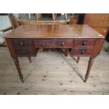 A 19th century mahogany desk, width 42ins, depth 22ins, height 30ins
