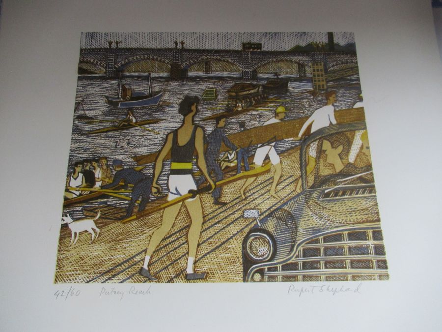 Rupert Shephard, 'London, The Passing Scene' , limited edition folio of ten colour linocuts, each - Image 10 of 39