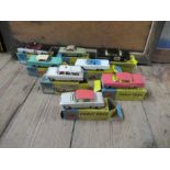 Eight boxed Corgi Toys vehicles, 237, 222, 223, 215, 214, 220, 419 and 234