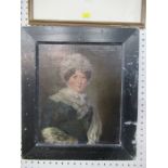 Two 19th century oil on canvas, portraits of a women, 11.5ins x 9.5ins