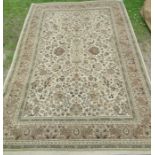 A modern beige rug, 72ins x 106ins