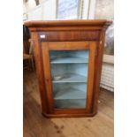 A 19th century mahogany corner cabinet width 30ins height 41ins