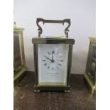 A Matthew Norman London carriage clock, height 6ins including handle