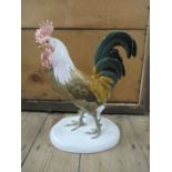 A Nymphenburg model, of a Cockerel, height 13.5ins