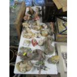 A collection of resin and other models to include Ansley, Boarder Fine art etc