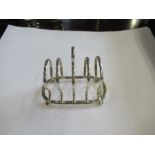 A silver five bar toast rack, Birmingham 1943, weight 4oz (23)